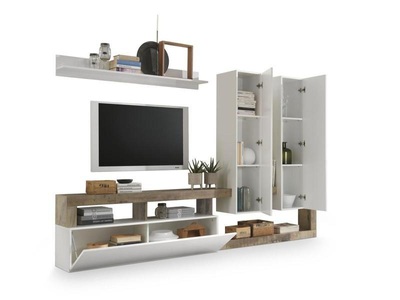 CONFORAMA, Wohnwand HAMBURG 277x35x173cm, INOSIGN Wohnwand »Hamburg«, (Set, 4 St.)