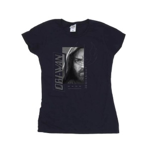 Star wars, Obiwan Kenobi Jedi Scifi Collage Tshirt Damen Marine M, STAR WARS - Jedi TShirt, für Damen, Marine, Größe M