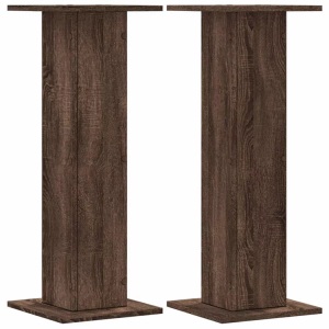 vidaXL, vidaXL Pflanzenständer 2 Stk. Eichen-Optik 30x30x80 cm Holzwerkstoff