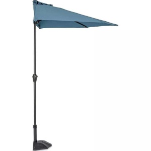 mutoni lifestyle, Garten Sonnenschirm Kalife halbrund blau, Garten Sonnenschirm Kalife halbrund blau