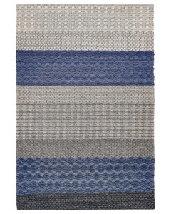 Beliani, Teppich aus Wolle Modern AKKAYA Teppich aus Wolle Modern AKKAYA, Beliani - Teppich aus Wolle Retro AKKAYA, 160X220CM, Rauch