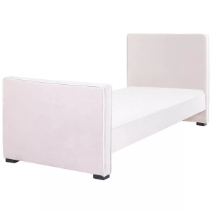 Beliani, Bett mit Lattenrost aus Samtstoff Modern TEENIE Bett mit Lattenrost aus Samtstoff Modern TEENIE