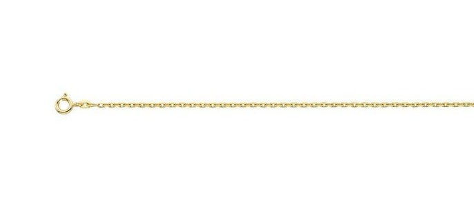 MUAU Schmuck, Collier Anker Gelbgold 585, 1.8mm, 70cm Unisex Gelbgold 70 CM, MUAU Schmuck - Collier Anker Gelbgold 585, 1.8mm, 70cm, 69.5CM,