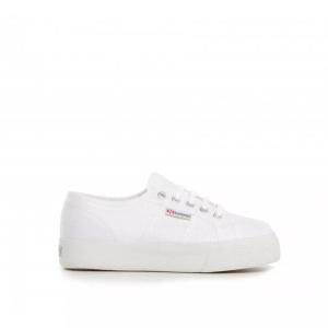 Superga, Superga 2730 Cotu Grösse 40 Damen, Superga - 2730 Cotu Semi Plateau-40, für Herren, Weiss, Größe 40