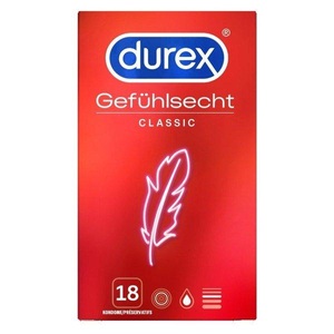 Durex, Durex Gefühlsecht Classic Präservativ (18 Stück), Durex Gefühlsecht Classic Präservativ 18 Stk