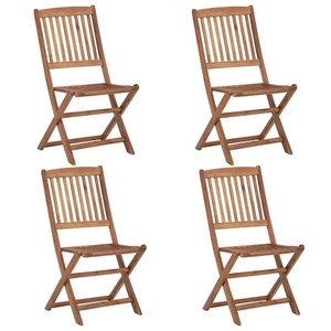 vidaXL, vidaXL Klappbare Gartenstühle 4 Stk. Massivholz Akazie