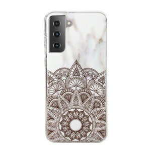 Cover-Discount, Galaxy S21+ - Softes Silikon Gummi Case Marbel Mandala, Cover-Discount - Galaxy S21+ Softes Silikon Case Marble, Weiss
