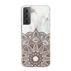 Cover-Discount, Galaxy S21+ - Softes Silikon Gummi Case Marbel Mandala, Cover-Discount - Galaxy S21+ Softes Silikon Case Marble, Weiss