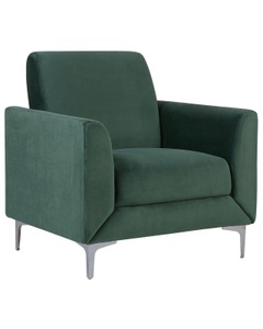 Beliani, Beliani Sessel Samtstoff grün FENES, Beliani - Sessel aus Samtstoff Modern FENES, One Size, Grün