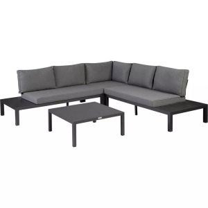 mutoni living, Gartenlounge La Vida Aluminium anthrazit 245x245, Gartenlounge La Vida Aluminium anthrazit 245x245