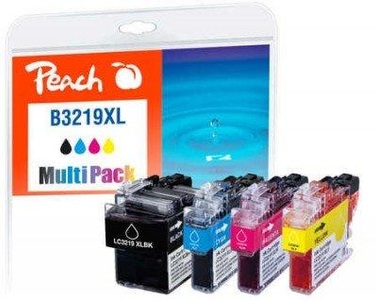 Peach, Peach Spar Pack Tintenpatronen kompatibel zu Brother LC-3219XLVALDR, Peach Tintenset Brother LC-3219XLVALDR