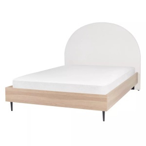 Beliani, Bett mit Lattenrost aus Polyester Modern MILLAY Bett mit Lattenrost aus Polyester Modern MILLAY