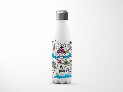 I-DRINK, I-DRINK Thermosflasche 500ml ID0018 Space, I-DRINK Thermosflasche 500ml ID0018 Space