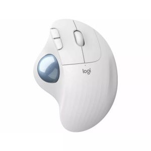Logitech, LOGITECH Ergo M575 - Maus (Weiss), Logitech ERGO M575 Trackball Funk Optisch Weiß 5 Tasten 2000 dpi Ergonomisch