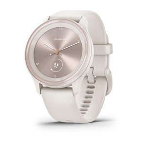 Garmin, GARMIN vívomove Sport - Hybrid-Smartwatch (125 - 190 mm, Silikon, Elfenbein/Perlgold), Garmin vivomove Sport Ivory Silicone Activity Tracker ? Weitere Smartwatches ? Beige