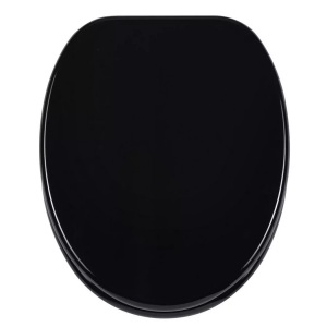 Diaqua, Diaqua Wc-sitz Bilbao Slow Down, DiAqua WC-Sitz Bilbao Slow Down MDF Schwarz | 38 × 49 cm