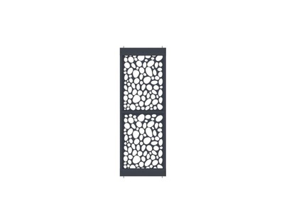 Vente-unique, Raumteiler für Innenräume höhenverstellbar - 88 x 245 cm - Stahl - Anthrazit - TIRODI Raumteiler für Innenräume höhenverstellbar - 88 x 245 cm - Stahl - Anthrazit - TIRODI, 