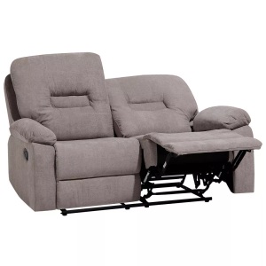 Beliani, Beliani 2-Sitzer Sofa Polsterbezug taupe verstellbar BERGEN, Beliani - 2 Sitzer Sofa aus Polyester Modern BERGEN, One Size, Taupe
