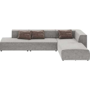 Kare Design, Ecksofa Infinity Atlanta grau 357, KARE Design - Ecksofa, One Size, Grau