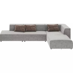 Kare Design, Ecksofa Infinity Atlanta grau 357, KARE Design - Ecksofa, One Size, Grau