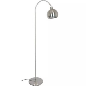 mutoni casual, Stehlampe aus Metall in Edelstahloptik, Stehlampe aus Metall in Edelstahloptik