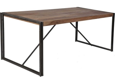 mutoni living, Esstisch Natural Factory natur antikschwarz 180x90, Esstisch Kuba Vintage natur 180x90
