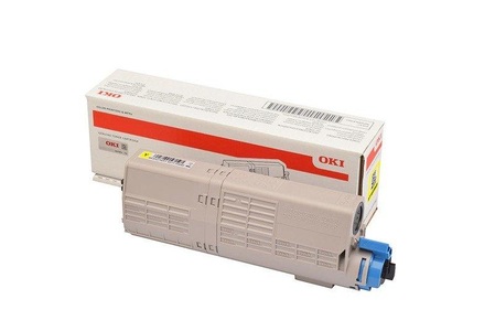 OKI, Original Tonerpatrone yellow OKI 46490605, Toner gelb 46490605
