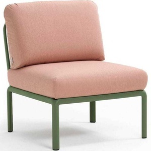 Nardi, Nardi - Sessel ohne Armlehnen Komodo Kaki-Quartz rose (135,5 x 72 x 78 cm), Gartenlounge Komodo Mittelelement agave rosa