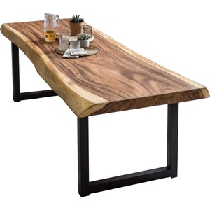 mutoni living, Esstisch Massivholz Suarholz Stahl 150x90, Esstisch Massivholz Suarholz Stahl 250x90