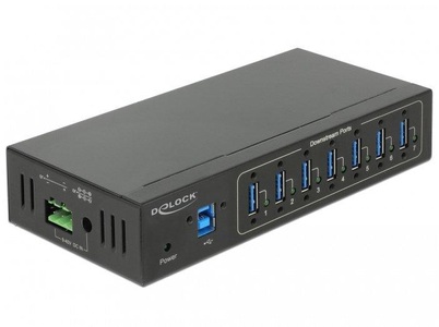 Delock, Externer Industrie Hub 7 x USB 3.0 Typ-A, USB-Hub, Delock USB-Hub 63311 USB 3.0 - 7x Typ-A