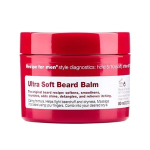 Recipe for men, Recipe for men Rezept für Männer extrem weichen Bart Balm 80ml, Beard Care - Ultra Soft Beard Balm