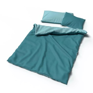 Lotus Bettwaren, Lotus Bettwäsche Bambus Doubleface Lotus Bettwäsche Bambus Doubleface, Lotus Bettwaren - Bettwäsche Bambus Doubleface, 240x240 cm, Ozeangrün