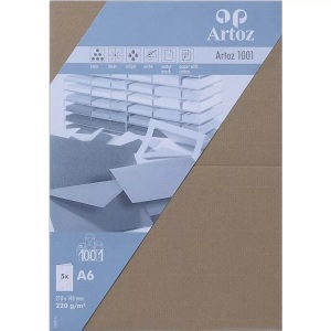 Artoz, ARTOZ Karten 1001 A6 107322265 220g. olive 5 Blatt, ARTOZ Karten 1001 A6 107322265 220g. olive 5 Blatt