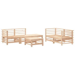 vidaXL, vidaXL 6-tlg. Garten-Lounge-Set Massivholz Kiefer, 
