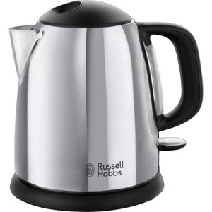 RUSSELL HOBBS, Russell Hobbs Victory - Wasserkocher (Edelstahl/Schwarz), Russell Hobbs Victory 24990-70 Kompakt-Wasserkocher