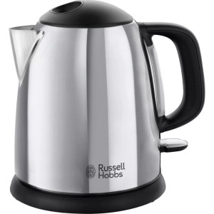 RUSSELL HOBBS, Russell Hobbs Victory - Wasserkocher (Edelstahl/Schwarz), Russell Hobbs Victory 24990-70 Kompakt-Wasserkocher