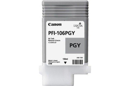 Canon, Original Tintenpatrone photo grau Canon PFI-106PGY, Canon Tintenpatrone, grau, foto, PFI-106PGY, 6631B001, (130ml)