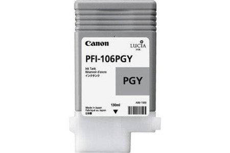Canon, Original Tintenpatrone photo grau Canon PFI-106PGY, Canon Tintenpatrone, grau, foto, PFI-106PGY, 6631B001, (130ml)