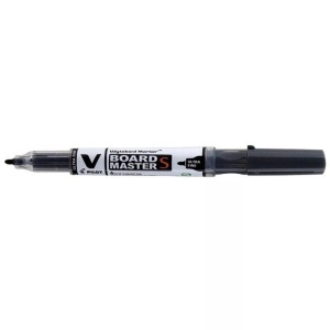 Pilot, PILOT Whiteboard Marker 0,8mm WBMAVSUFB schwarz V-Board Master S UF, Pilot V-Board Master S UF, 0,8mm, schwarz, Whiteboard Marker, 190.009.10