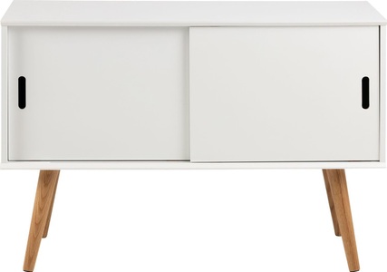 Moerteens, home24 Kommode Nees, AC Design Kommode »Mitra 100 cm x 68.2 cm, Nature/Weiss«