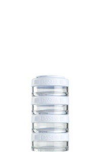 Blender Bottle, BlenderBottle GoStak 40ml 4Pak, White, 