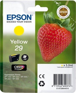 Epson, Epson C13T29844012 - Tintenpatrone, Epson Tintenpatrone, gelb, T298440, (180 Seiten)