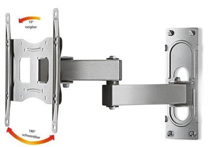 MID.YOU, MID.YOU Tv-wandhalter in silberfarbe in silberfarben , 'FS 3' _ Metall , 21.9x28x9.6-35.7 cm , 000657001603