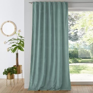 LA REDOUTE INTERIEURS, Vorhang Velvet Unisex Grün 135x260 cm, La Redoute Intérieurs - Vorhang Velvet, 135x260 cm, Grün