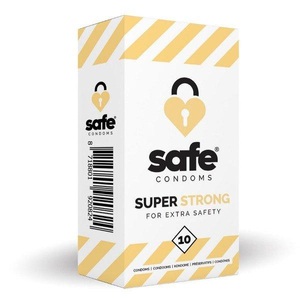 Safe, Strong Safe, Safe Super Strong Kondom, Transparent, 10 Stück - Amorana