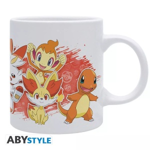 GB EYE LTD, GB EYE LTD Pokémon First Partners - Fire - Tasse (Mehrfarbig), Abystyle - Pokemon Tazza Subli 320ml Fire Starters White, 32 cl, Weiss
