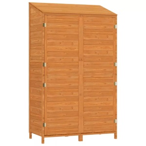 vidaXL, vidaXL Geräteschuppen Braun 102x52x174,5 cm Massivholz Tanne, vidaXL Geräteschuppen Braun 102x52x174,5 cm Massivholz Tanne