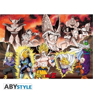 Dragon Ball, Dragon Ball Group Cell Arc Poster multicolor, Abystyle - Poster Gerollt und mit Folie versehen Dragon Ball Arc Cell, One Size