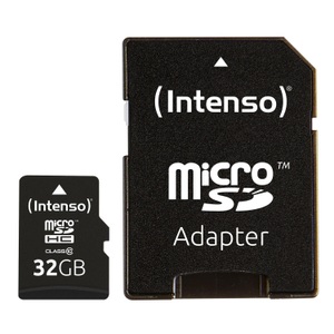 Intenso, Intenso microSDHC-Speicherkarte 32 GB, Class 10, inkl. SD-Adapter, Intenso Micro SD, 32GB, Class 10, 3413480