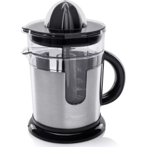 Princess, Princess 201975.01.001 - Zitruspresse (Silber/Schwarz), PRINCESS Entsafter Duo 1.2 L Saftpresse
